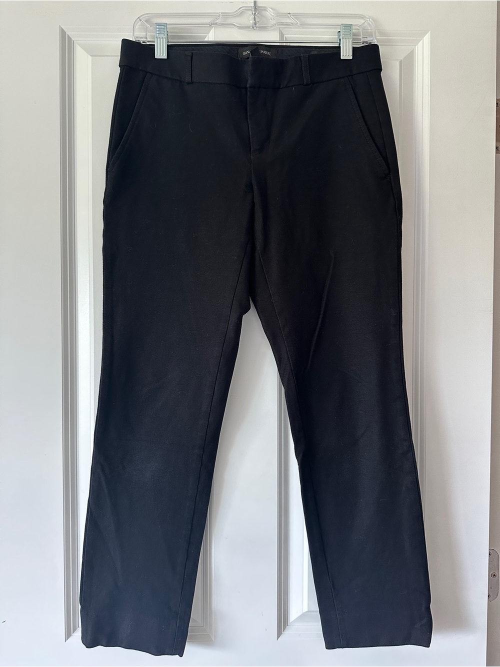 Banana Republic "Ryan" Black Ponte Ankle Pants